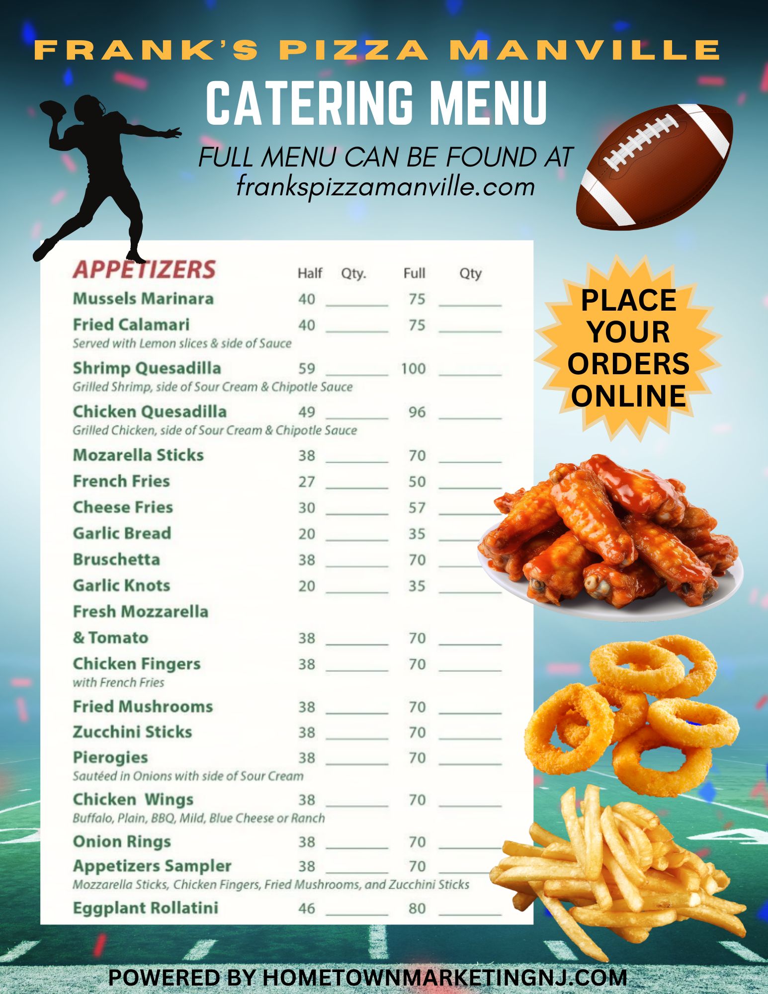 Franks Manville catering 2025 1